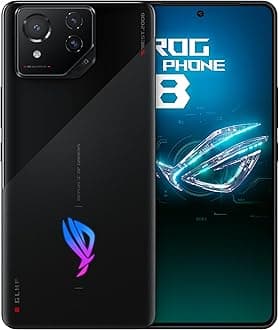 ROG Phone 8, Qualcomm Snapdragon 8 Gen 3, SM8650, 6.78" FHD+ (2400x1080) 165Hz, 12GB RAM, 256GB Storage, Android 14, 50MP Gimbal Camera, 5500mAh, Dual Sim, Black, UK