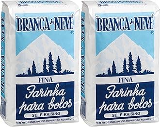 Exclusive Portuguese Fine Snow White Self-Raising Flour/Farinha Branca de Neve Fina - 1kg - Pack of 2