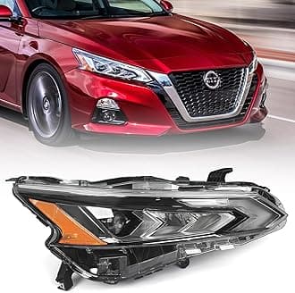 Huray LED Headlight Assembly Fit for Nissan Altima 2019-2022 RH Projector Headlamp w/LED DRL OE Style Replacement for NI2503266 Right Passenger Side