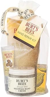 Gifts Ideas - Hand Repair Set, 3 Hand Creams plus Gloves - Almond Milk, Lemon Butter Cuticle Cream, Shea Butter Repair