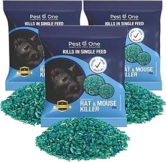 SISI UK Rat & Mouse Poison Bait Grains - Maximum Strength Strongest Rodent Single Feed Kill Brodifacoum All Weather (150g)