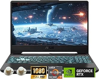 TUF A15 Gaming Laptop, AMD Ryzen 7 7435HS Processor, NVIDIA GeForce RTX 3050, 15.6 inch Full HD Display, 16GB DDR5 RAM, 512GB SSD, Backlit Keyboard, Windows 11 Home, Wi-Fi, Alpacatec Accessory