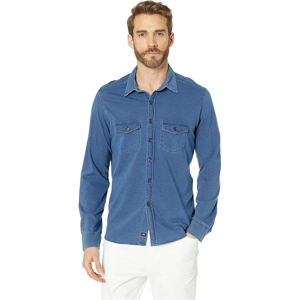 Loose Knit Button Up Shirt