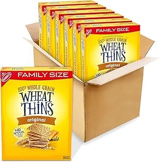 Original Snacks, Whole Grain Wheat Crackers, Bulk Snack Crackers, Family Size, 6 - 14 oz Boxes