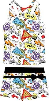 Belovecol Girls Swimsuits Two Piece Bathing Suit Size 10-11 Top+Shorts Breathable Swimwear for Summer Holiday