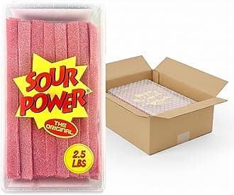 Sour Power Premium Strawberry Candy Belts – The Original Sour Candy Since 198...
