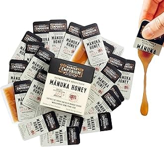 Raw Manuka Honey Packets MGO 263+ | 24 x 0.18oz Single-Serve Snaps | Certified Monofloral New Zealand Honey | UMF 10+ Equivalent | Travel-Friendly Superfood for Daily Wellness
