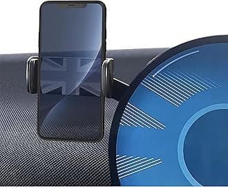 Persevere Car Phone Holder for Mini Cooper F65 F66 J01 J05 F01, Only for Circular Display Screen, 360° Rotatable Phone Mount for 4-6.9'' Smartphones, U25/Rectangular LCDs Not Supported, Manual Left