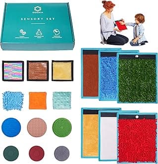 ODOXIA Sensory Mats for Autistic Children | Sensory Tiles for Kids | Mats, Discs & Bean Bags | Sensory Wall Panel | Multi-Sensory Exploration | Sensory Toys | Sensory Room Equipment | Tactile Play