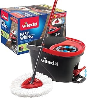 Vileda EasyWring Microfibre Spin Mop & Bucket Floor Cleaning System