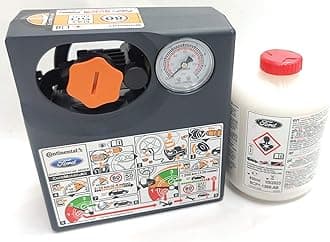 CONTINENTAL TYRE PUNCTURE REPAIR PUMP + SEALANT GLUE BOTTLE COMPRESSOR INFLATOR FOR ALL STANDARD VEHICLES