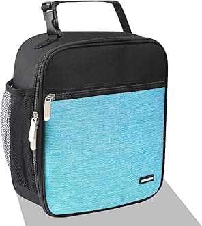 AYEANY Lunch box Lunch bag for men women Lunchbox Lunch bags Insulated Lunch bag Lunch box cooler (Thicken blue)
