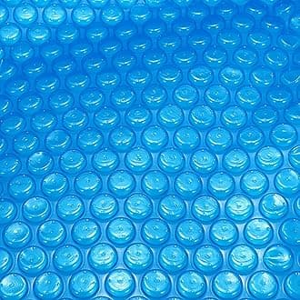 Round 9FT Thermal Solar Blanket for Swimming Pool Heavy Duty 16 Mil Floating Spa Blanket and Trimmable Hot Tub Bubble Insulating Cover for Hot Tubs Inground Pools Insulating Solar Heating, Blue
