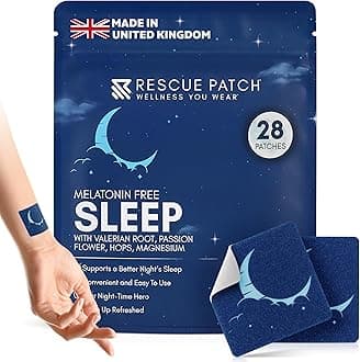 Sleep Patches for Adults Extra Strength – Natural Sleeping Patch, Melatonin-Free Patch for Relaxation & Restful Night – Long-Lasting Formula