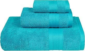 Trident Soft Comfort Air Rich Towels for Bath, 100% Cotton Towel, Super Soft, Highly Absorbent, 3 Pieces Towel Set, 500 GSM - Teal