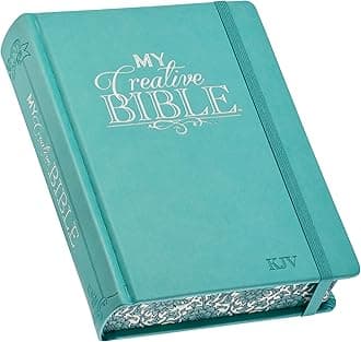 KJV Holy Bible, My Creative Bible, Faux Leather Hardcover - Ribbon Marker, King James Version, Teal W/Elastic Closure