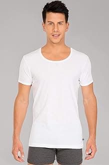 Men's Cotton Regular Fit Active Undershirt (Pack of 2) (Modern Classic)