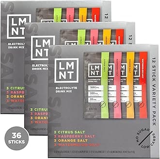 LMNT Zero Sugar Electrolytes - Variety Pack Bundle | Drink Mix | 36-Count