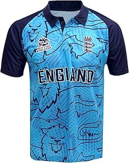 England ODI Cricket Jersery Worldcup T20 Shirt (US, Alpha, Medium, Regular, Regular, Blue)