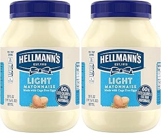 Light Mayonnaise For A Creamy Condiment for Sandwiches and Simple Meals Light Mayo Made With 100% Cage-Free Eggs 30 oz (Pack of 2)
