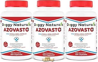- Azovast Plus Kidney Health Supplement for Dogs & Cats -24 Billion CFU- NO Refrigeration Required - Help Support Kidney Function & Manage Renal Toxins - Renal Care Supplement Capsule(U.S.A)(360 Caps)