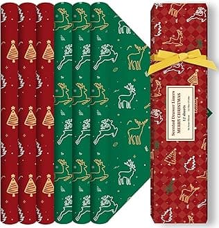 SCENTORINI Linen Scented Drawer Liners for Wardrobe, Fragrance, Cedar & Apple Cinnamon Scented Drawwe Paper for Kitchen, Bathroom, Shoe box, Cabinet, Dresser Shelf, 12 Sheets