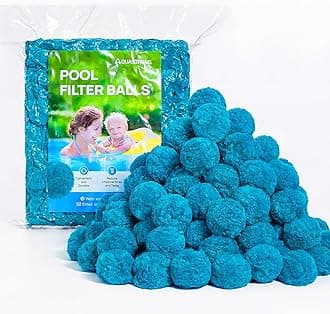 Pool Filter Balls for Sand Filter Pump, 4.6 lbs Reusable Sand Filter Balls (Replaces 150 lbs Pool Filter Sand), Efficient Stone Blue Filter Balls for Swimming Pools, Filter Pumps, Aquariums