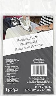 Dritz Clothing Care 82442 Pressing Cloth, 11-Inch x 28-Foot, White, 11" x 28" (27.9 cm x 71.1 cm)