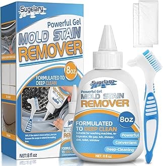 Mold Stain Cleaner Gel, 8 Fl oz All-Purpose Gel for Home Use on Washing Machine Gasket, Bathroom Grout, Sink, Shower, Caulk, and Front Loader Seal