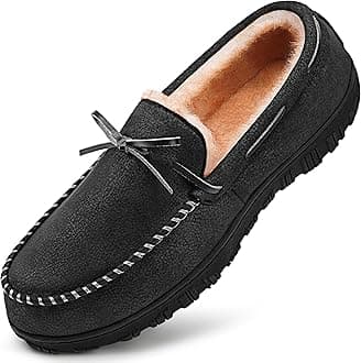 MIXIN Mens Slippers Indoor Outdoor Memory Foam House Shoes Anti-Slip Moccasins Slippers for Men