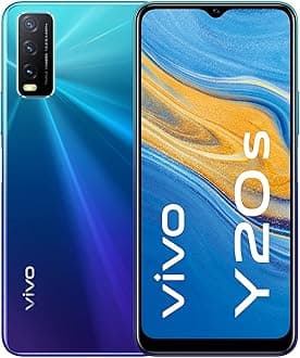 VIVO Y20s, Nebula Blue, 4+128GB, 6.51 Inch Halo Fullview HD+ Display, Side Fingerprint and Face Wake, 5000mAh Battery, AI Triple Macro Camera, Sim Free Smartphone, Dual Sim + 2 Year Warranty
