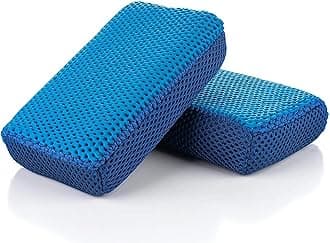 The Rag Company - Ultra Clay Scrubbers - Quickly and Effectively Removes Paint Pollutants and Light Overspray, Double Sided Design for Scrubbing and Clay Work, Deep Clean Glass (Pack of 2)