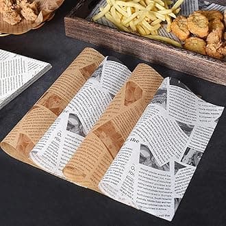 Lonimia Parchment Paper Sheets 100 Sheets Wax Paper for Baking Sandwiches Wrapping Paper, Greaseproof Non-Stick Packaging Paper for Picnic, Party (30 * 30cm)