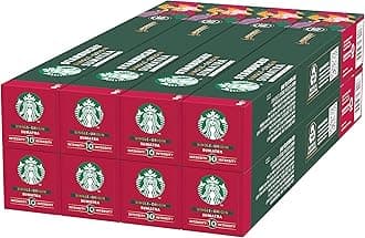 StarbucksSingle-Origin Sumatra By Nespresso Dark Roast Coffee Capsules x10 (Pack of 8, Total 80 Capsules)