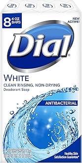 Dial 1601042 White Antibacterial Deodorant Wrapped Bar Soap, 4oz Size (Pack of 72)