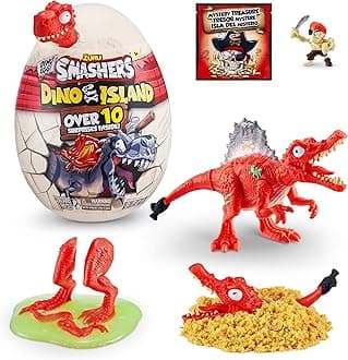 Smashers Dino Island Surprise Mini Egg Age 3+, Spinosaurus, Dinosaur Collectible Toy, Explorer's Kit, Dinosaur Slime (Spinosaurus)