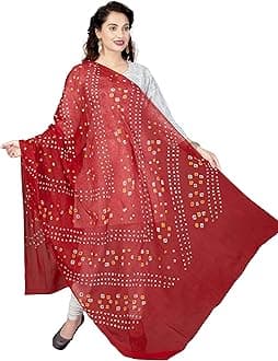 RANI SAAHIBA Women's Solid Cotton Dupatta