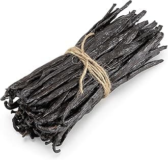Slofoodgroup Gourmet Vanilla Beans, 8 Ounces Grade A Ugandan Vanilla Pods, Vanilla Beans For Cooking, Baking and Homemade Vanilla Extract
