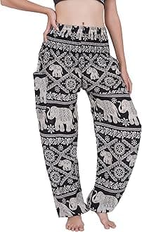 Harem Pants Women Flowy Trouser Yoga Boho Hippie Clothes