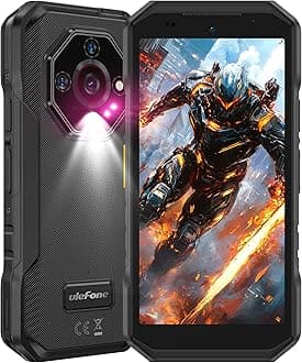 Ulefone Armor X32 Rugged Phone Unlocked, 12GB + 128GB MTK Helio G91, 48MP/20MP Night Vision, 5500mAh, 5.65" Corning Gorilla Screen, IP68/69K Waterproof, Dual 4G, Glare Flashlight, Widevine L1, Black