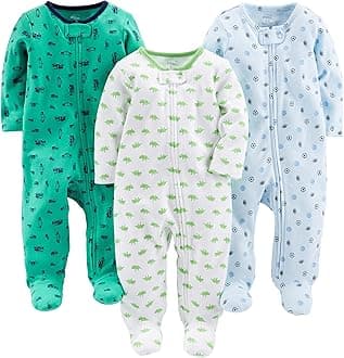 baby-boys 3-pack Sleep and Play Baby and Toddler Sleepers (pack of 3)