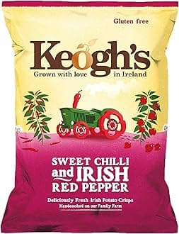 Keogh's Sweet Chilli and Irish Red Pepper Crisps 50g x 3