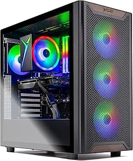 - Chronos 3 Desktop PC, Ryzen 7 7700 3.8 GHz (5.3GHz), AMD RX 9070XT 16GB, 2TB Gen4 NVMe SSD, 32GB DDR5 RAM 6000 RGB, 850W Gold ATX 3 PSU, Wi-Fi, Win 11