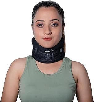 Wonder Care Plastic Soft Cervical Collar Adjustable Collar Neck Support Brace Neck Support Soft Neck Collar Neck Brace For Neck Pain And Support For Women & Men, Medium