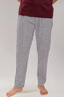 Regular Fit Cotton Blend Woven Casual Style Pyjama Dual Pockets Breathable Microfibre Waistband Anti-Bacterial Stretchable Soft Comfortable Pyjama For Men