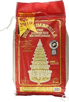 Royal Umbrella Thai HOM Mali Whole Jasmine Rice, 5 kg