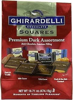 Ghirardelli Dark Chocolate Assorted Squares, Pack XL, 16.71 oz.