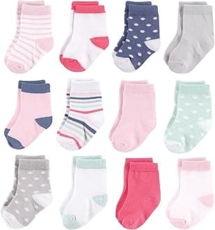 Hudson Baby unisex-baby Basic Socks Casual Sock (pack of 12)