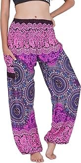 CHAINUPON Harem Pants Women Flowy Trouser Yoga Boho Hippie Clothes
