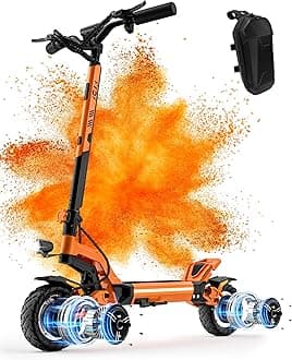 JGH3200W/5600W Dual Motor Electric Scooter for Adults,45/50MPH Top Speed, 40/56 Mile Range, Foldable, LED Display, Non-Slip Deck, Adjustable Handlebar Height